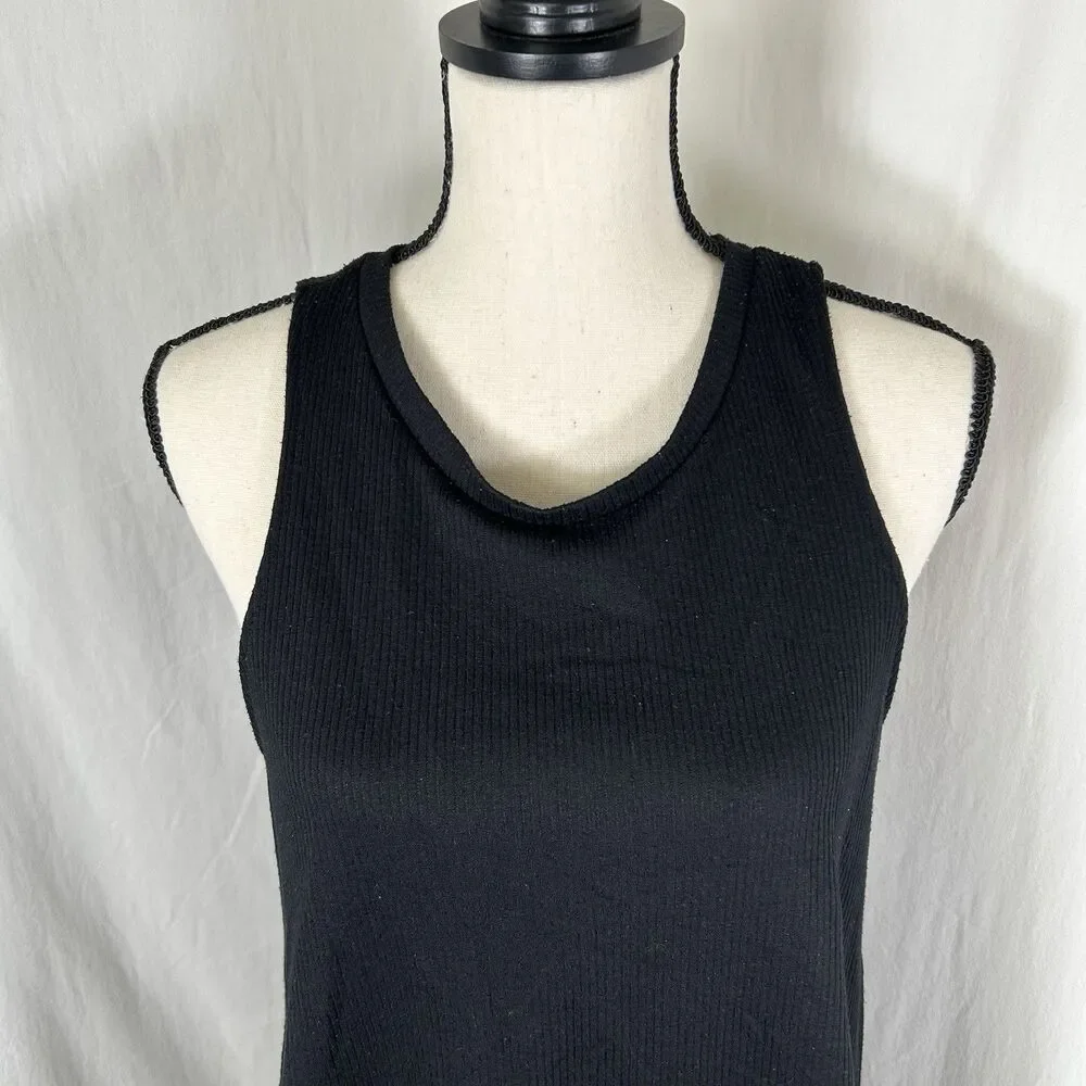 Hurley Nike Dri-FIT Knit Active Dress Racerback Cutout Sleeveless Black Casual M